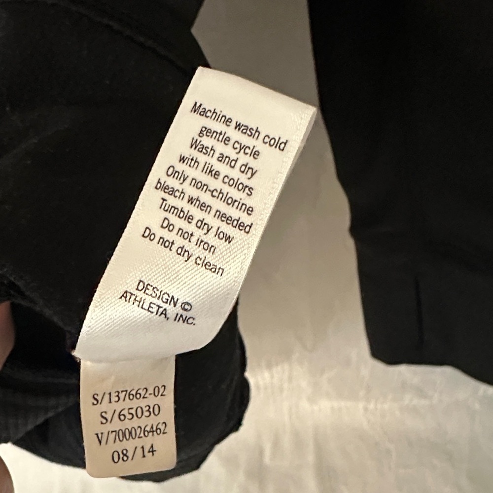 Athleta Black Zip High-Collar Pullover Running Yoga Workout - Picture 7 of 7